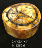 RAFFIR FOSSIL DISC-Mammoth Tusk