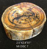 RAFFIR FOSSIL DISC-Mammoth Tusk